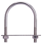 ProSource LR361 U-Bolt, 5/16 in Thread, 1-1/2 in L Thread, Stainless Steel, Stainless Steel